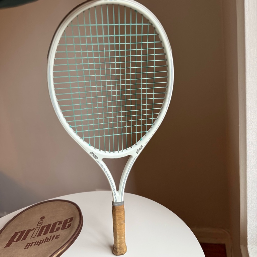 Vintage Prince Graphite Spectrum Comp 110 Tennis Racket w/ Leather Grip